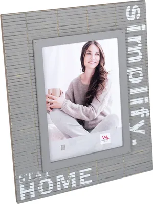 Image de Cadre photo Walther Simplify gris 13 x 18 cm