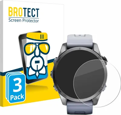 Produktbild von 3x BROTECT Schutzglas für Garmin Fenix 7S (42 mm) Schutzfolie Panzer Folie Glas Display Schutz klar