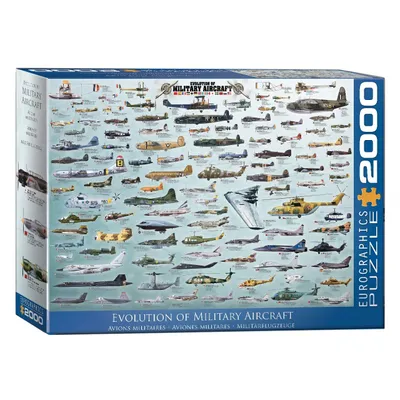 Image de Eurographics Puzzle Avions militaires, 2000 pièces, 67.6 x 96.8 cm, 8220-0578