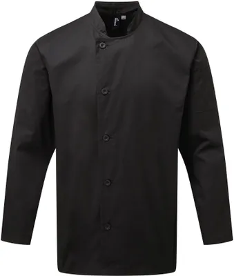 Immagine prodotto di Premier Workwear PR901 | Giacca da cuoco essenziale a maniche lunghe - Colore: Nero - Taglia: 3XL