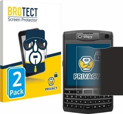 Produktbild von 2x BROTECT Sichtschutzfolie für Unihertz Titan Anti-Spy Privacy Sichtschutz Blickschutz Folie Blaulicht-Schutz