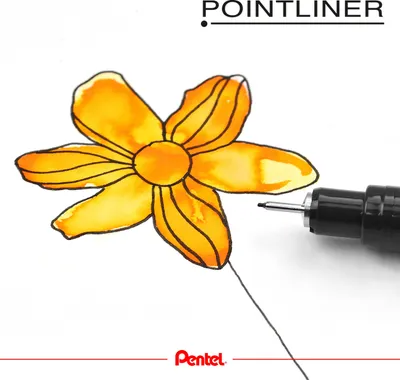 Productafbeelding van Pentel S20P-03A PentelArts Permanent Fineliner Pointliner, zwart, 0,03 mm