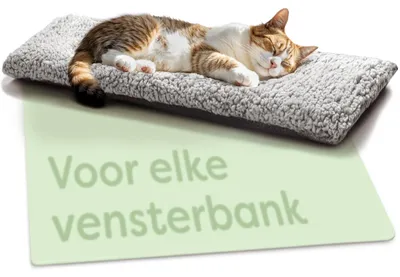 Productafbeelding van Kattenraambed - 90 x 28 cm - Zelfverwarmend - Bruin