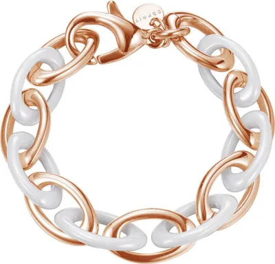 Produktbild von Esprit Damen Armband Pure Ceramic white Rosé Edelstahl ESBR11432C210