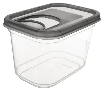 Image de Conteneur pour produits en vrac - Distributeur - 1,3 litre - Plastique - Gris