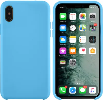 Produktbild von Apple iPhone Xs Max Light Blue Back cover case - Silicone