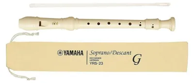 Image de Yamaha YRS-23 Embouchure terminale (flûte) Flute de l'enregistreur Soprano Synthétique ABS Ivoire