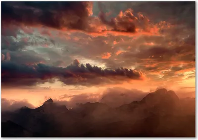 Produktbild von Tulup® Leinwandbild - 100x70 cm - Wandkunst - Drucke auf Leinwand - Leinwanddruck  - Landschaften - Orange - Sonnenuntergang