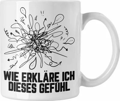 Produktbild von Trendation - Psychologie Tasse Geschenk Therapeut Therapeutin Psychologe Lustiger Spruch Studium Studentin (Weiß)
