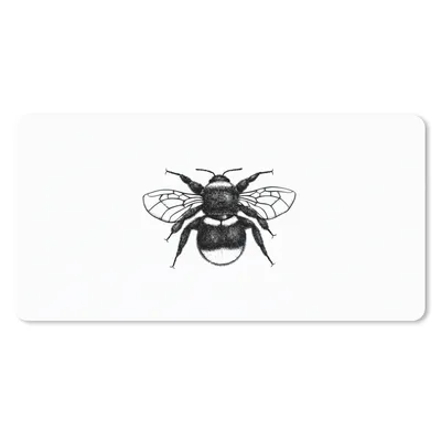 Produktbild von MuchoWow® Mauspad Mousepad Hummel - Botanisch - Retro - Insekten 60x30 cm - Mousepads - Maus Mat - Pad - Mausunterlage - Nachhaltig