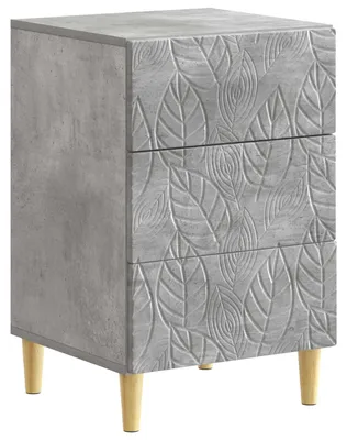 Image de Table de chevet Gris béton 43 x 39,5 x 66,5 cm