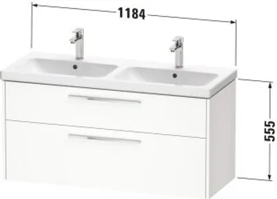 Produktbild von DURAVIT DC4674010910000 D-Code WTU Wandh. Schubk. 2,f.DWT