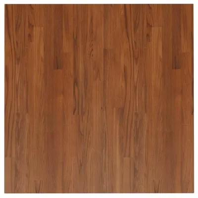 Immagine prodotto di Piano Tavolo Quadrato Marrone Scuro 80x80x2,5cm Rovere Trattato
