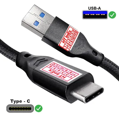 Produktbild von USB 3.0 auf USB-C Schnell Ladekabel Datenkabel Nylon für Huawei HTC LG Google
