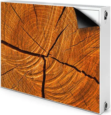 Produktbild von Magnet Radiator Magnet Mat Heizkörperverkleidung Heizkörper-Abdeckung Heizung 80x60 cm - Baumstamm