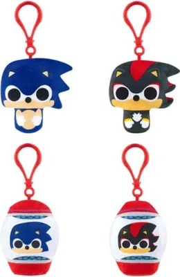 Obrázok produktu pre Sonic The Hedgehog plyšový prívesok na kľúče 5 cm PDQ slepý sortiment (12)