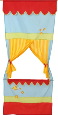 Produktbild von roba Tür Kasperletheater, platzsparendes Kinder Puppentheater, Kaspertheater zum Aufhängen