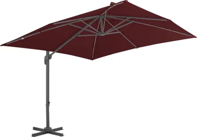 Obrázek produktu pro vidaXL Slunečník s hliníkovou tyčí 400x300 cm Bordeaux červená