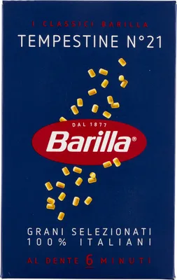 A box of Barilla pasta.