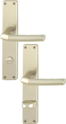 Produktbild von Langschildgarnitur Birm.1117/202SP Alu.F2 SK/OL 78mm DIN L/R HOPPE
