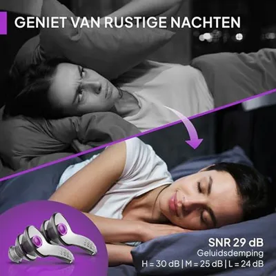 Ohrenstöpsel für einen ruhigen Schlaf - Gehörschutz für laute Umgebungen und Seitenschläfer - Anti-Schnarch-Ohrstöpsel