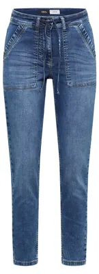 Produktbild von CECIL Mid Waist Slim Leg Jeans im Casual Fit Damen mid blue used wash – Casual Fit