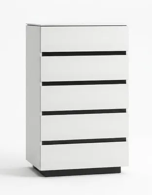 Obrázek produktu pro Komoda, moderní, bílá, design, zásuvková komoda, vysoká komoda