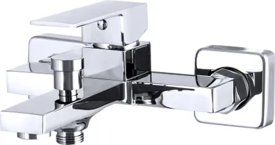 Produktbild von Quadratische Wannenbatterie Chrome Ister Wasserhahn