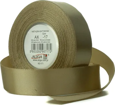 Zdjęcie produktu dla wstążka satynowa 6mmx32m ZŁOTA 4szt. | AX06-17