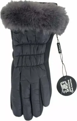 graue Handschuhe