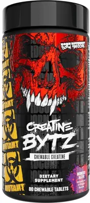 Produktbild von Mutant Mutant Bytz Creatine Chewable Tablets (80) Berried Alive - Kreatin - Kreatin-Monohydrat