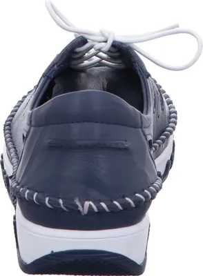 Produktbild von Gemini Damen Sneaker Leder Cutouts sportliche Schnürschuhe 382345, Größe:38 EU, Farbe:Blau