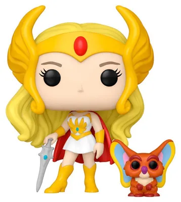 Productafbeelding van Masters of the Universe POP! & Buddy Vinyl Figuur: She-Ra met Kowl, 9 cm