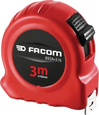 Produktbild von Doppelseitiges Maßband ABS-Gehäuse FACOM 3m x 19mm - 893B.319PB