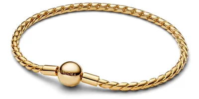 Produktbild von Damenarmband mit Schlangenkettengliederung, vergoldet von PANDORA