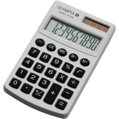 Produktbild von Olympia LCD 1110 E, Tasche, Einfacher Taschenrechner, 10 Ziffern, 1 Zeilen, Silber