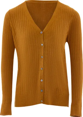 Image de ZITHA cardigan femme - moutarde, XS/S