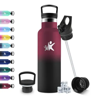 Productafbeelding van JAPORIA thermosfles, 500 ml, lekvrij, BPA-vrij, roestvrijstalen drinkfles