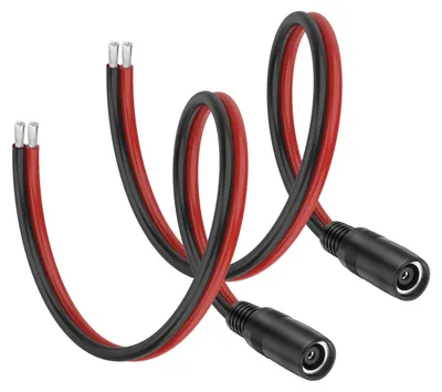 DC8020 Power Pigtail Kabel, 14AWG, 0,3 m, 2 Stück