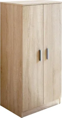 Produktbild von Zeitgenössischer Schuhschrank aus gebürsteter Eiche und Weiß, 55 cm