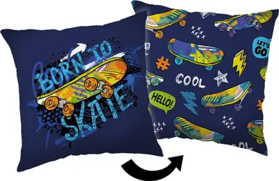Produktbild von Sport Cool Skateboard Zierkissen, 40x40 cm