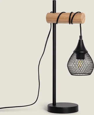 Produktbild von Tischlampe aus Metall WiFi mit Dimmer Monah Schwarz
