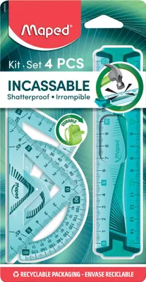 Image de Maped Set de géométrie Mini Flex, incassable, 4 pièces