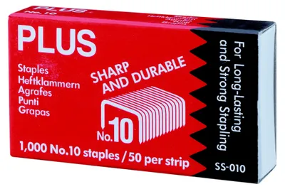 Produktbild von Plus Japan 30089 Heftklammern Nr. 10 - 1000 Stück