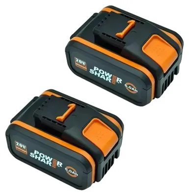 Immagine prodotto di Batteria ricaricabile, capacità di 6000 mAh, compatibile con gli utensili Worx, modello Worx 6AhX2