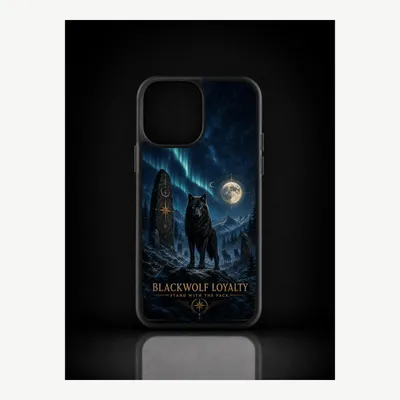 Immagine prodotto di Custodia protettiva LUNØIR Blackwolf, realizzata in TPU e policarbonato, compatibile con iPhone 13 Pro