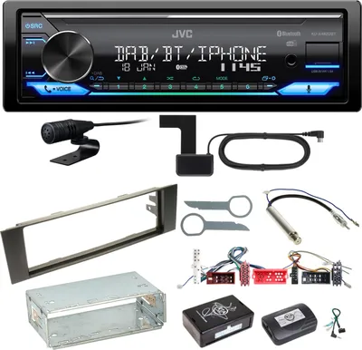 Produktbild von JVC KD-X482DBT Bluetooth Digitalradio USB Einbauset für Audi A3 8P 8PA