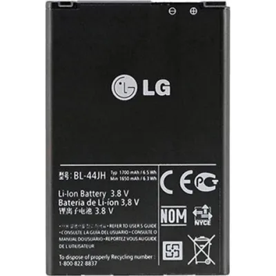 Produktbild von Akku für LG Electronics BL-44JH Li-Ion 3,8 Volt 1200 mAh schwarz.