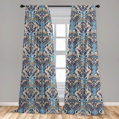 Obrázek produktu pro Abakuhaus, závěsy na okna, design "jihovýchod", sada se 2 kusy, rozměry 150 x 225 cm