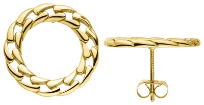 Produktbild von Ohrstecker Kreis Ø 19,9mm aus Edelstahl goldfarben beschichtet